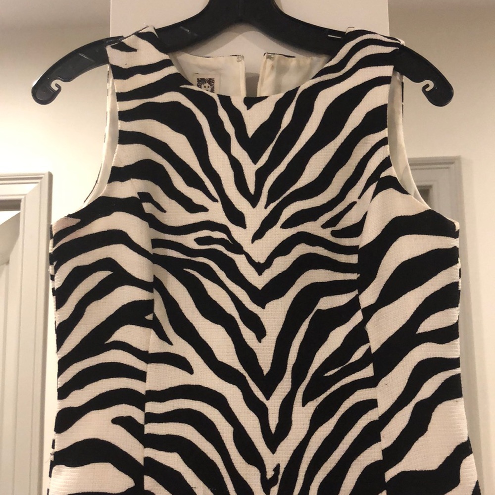 Anne Klein zebra stripe dress